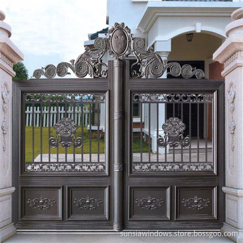 Decorative Cast Aluminum Courtyard Gate For Villa